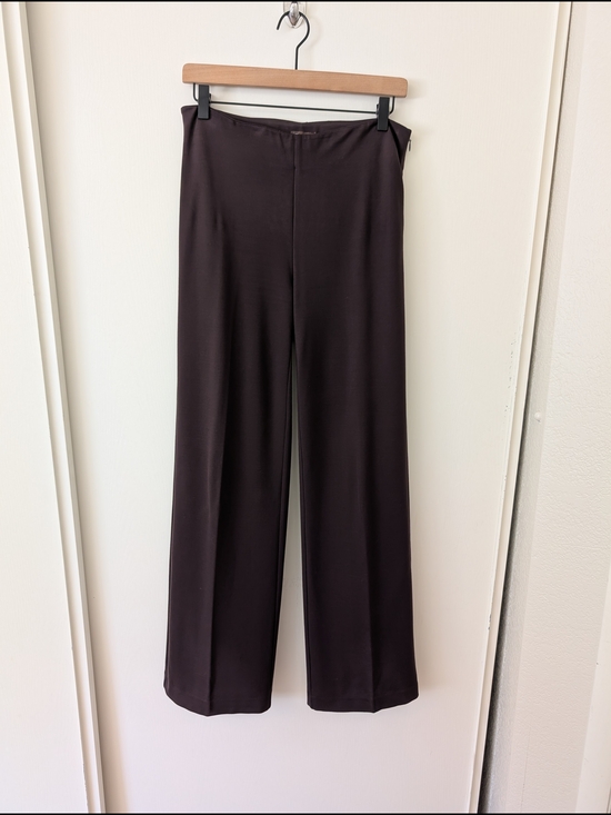J. McLaughlin Pants - J. McLaughlin Women 4 Brown Wide Leg Dress Pants Minimalist Classic Contemporary